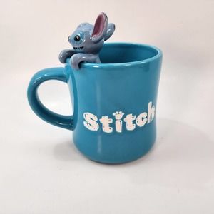 Disney Lilo & Stitch Blue Character Mug with Figure